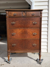 Load image into Gallery viewer, Gray Highboy Dresser
