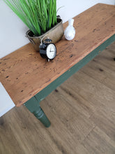 Load image into Gallery viewer, Green Rustic Bench
