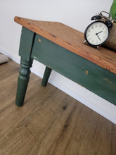 Load image into Gallery viewer, Green Rustic Bench
