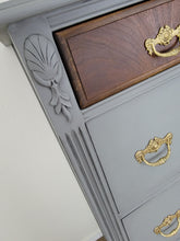 Load image into Gallery viewer, Gray Highboy Dresser
