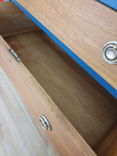 Load image into Gallery viewer, Blue Natural Oak Dresser
