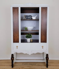 Load image into Gallery viewer, Vintage White China Hutch
