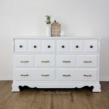 Load image into Gallery viewer, White 6 Drawer Dresser
